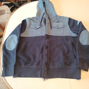Vintage Nautica Men's Zip up Hoodie